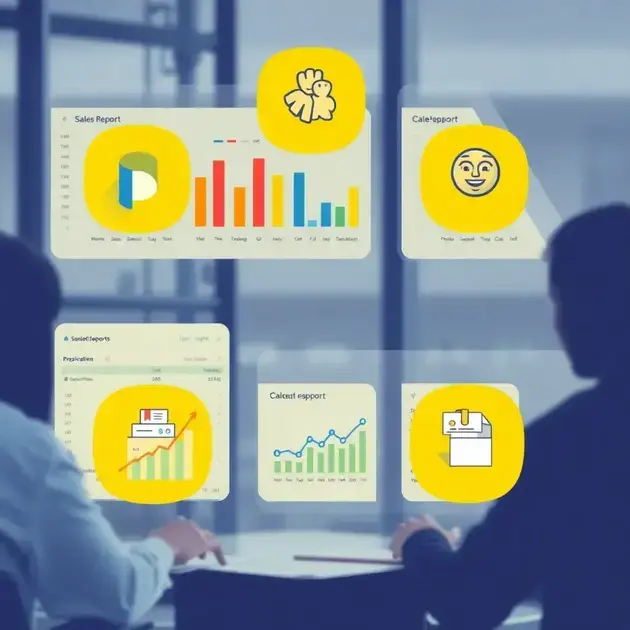 Equipe comercial utilizando CRM para agilizar criação de relatórios