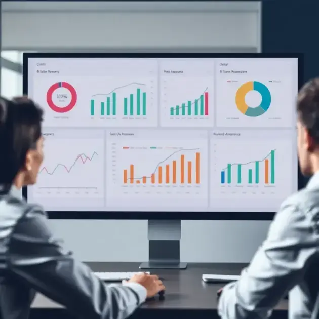 Relatórios de vendas em CRM revelando oportunidades de upsell e cross-sell